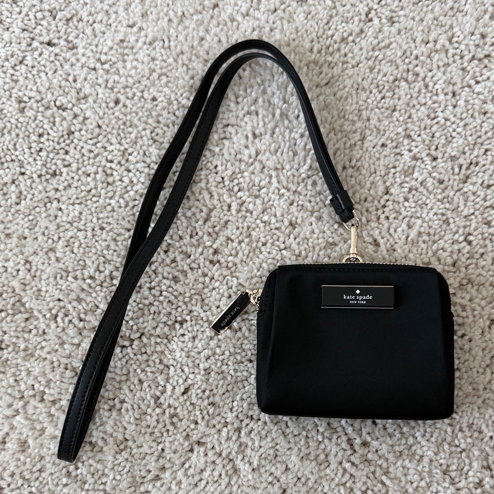 Kate Spade Black Wristlet Clutch